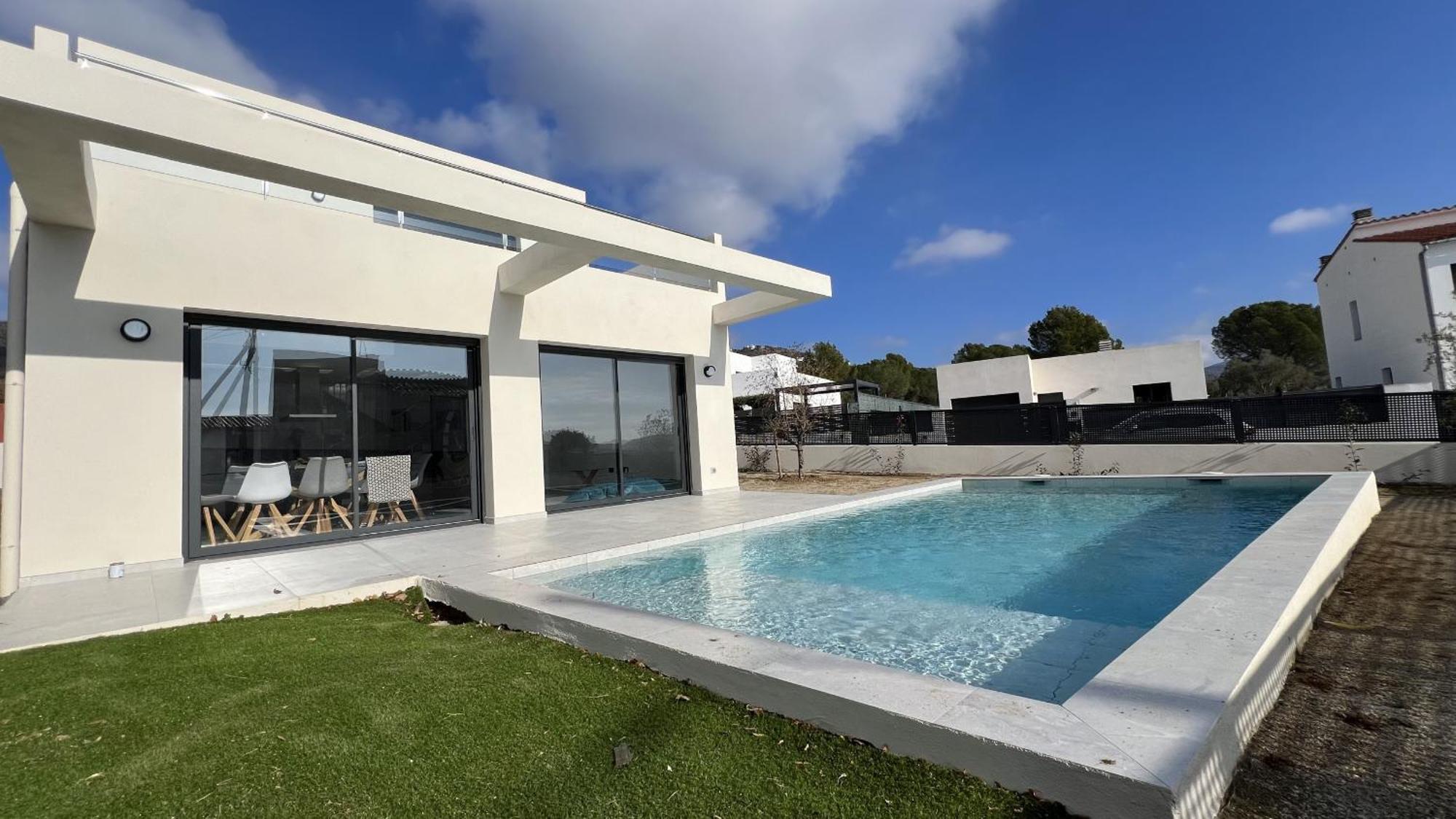 Casa Moderna Roses Con Piscina Y Jardin Mas Bosca, Roses Villa Palau Saverdera Exterior photo