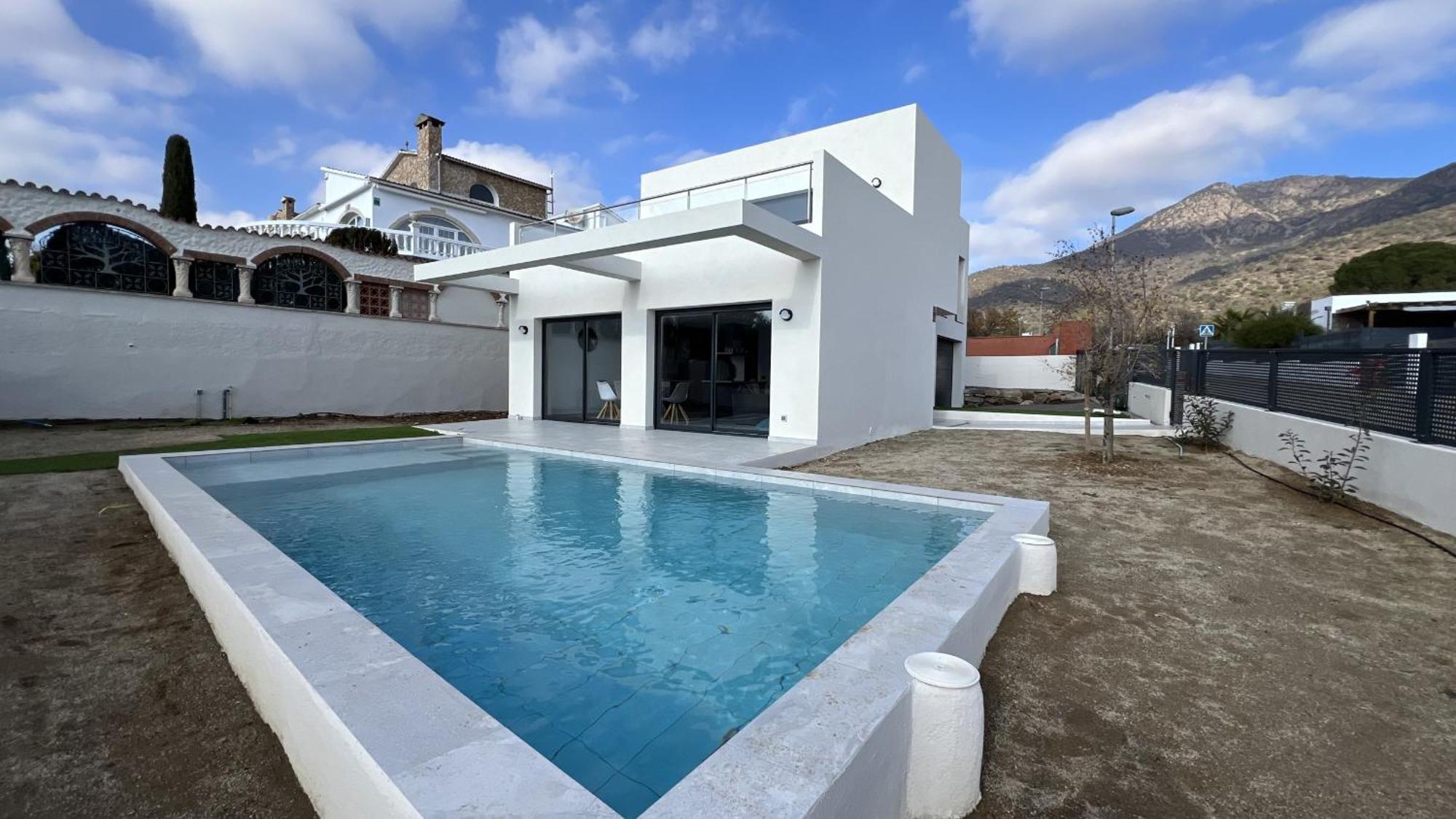 Casa Moderna Roses Con Piscina Y Jardin Mas Bosca, Roses Villa Palau Saverdera Exterior photo
