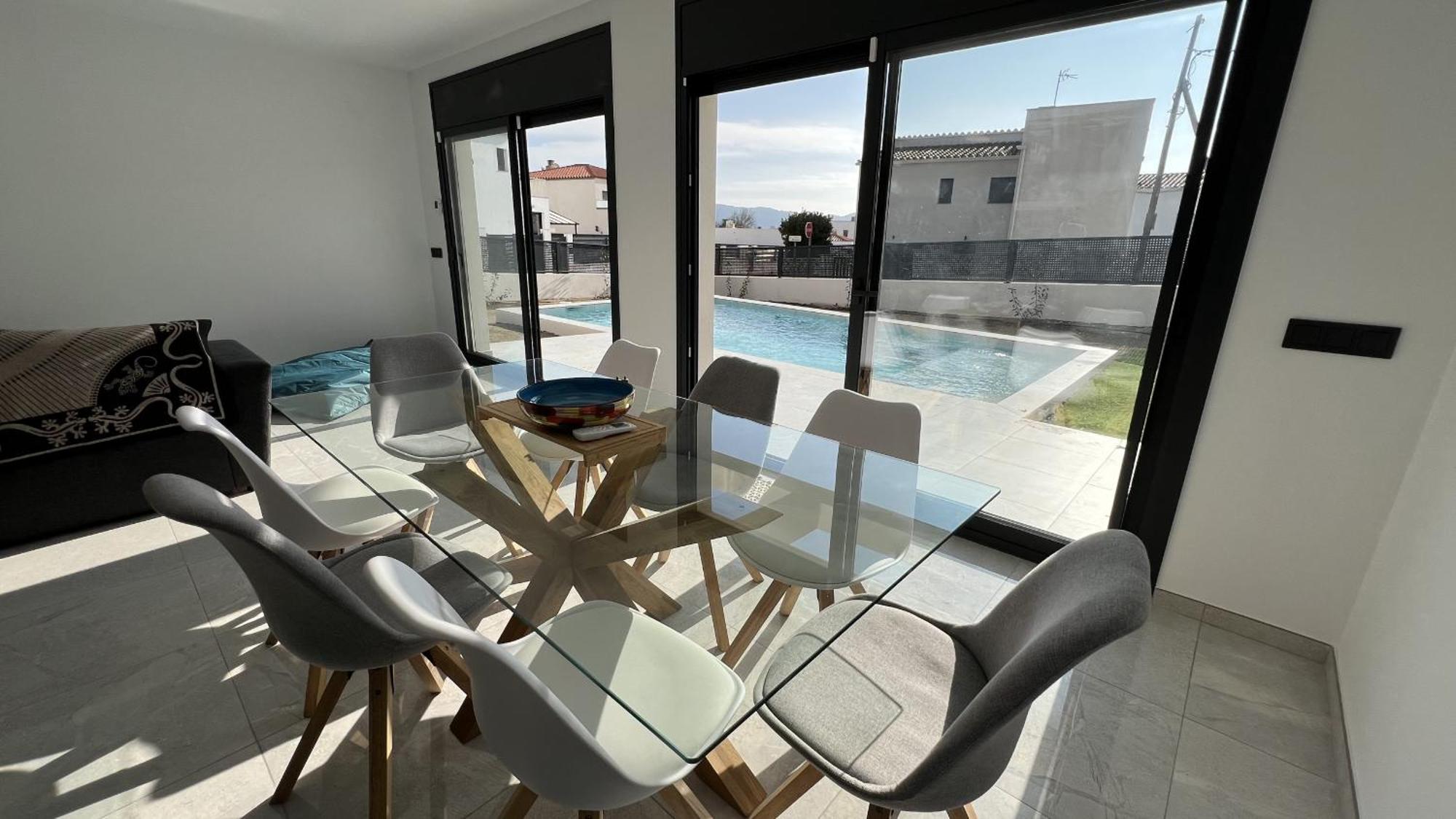 Casa Moderna Roses Con Piscina Y Jardin Mas Bosca, Roses Villa Palau Saverdera Exterior photo