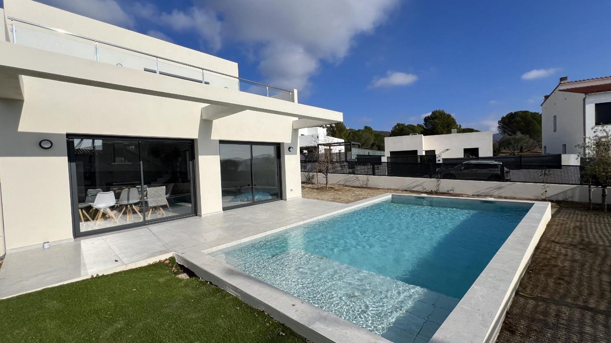 Casa Moderna Roses Con Piscina Y Jardin Mas Bosca, Roses Villa Palau Saverdera Exterior photo
